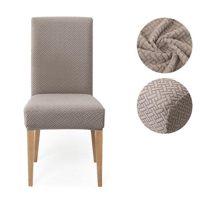 Stretch Mørk Beige Stoltrekk