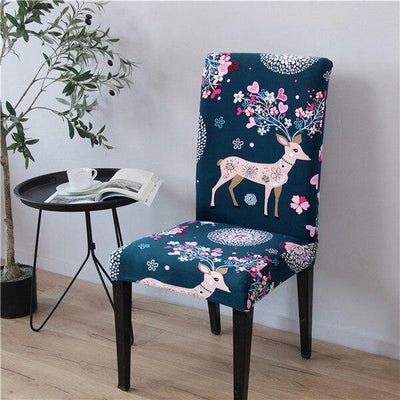 Blue Deer Floral Stoltrekk