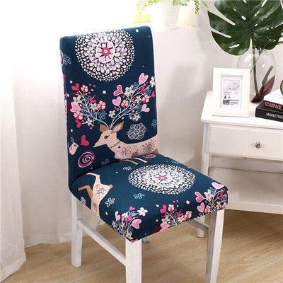 Blue Deer Floral Stoltrekk