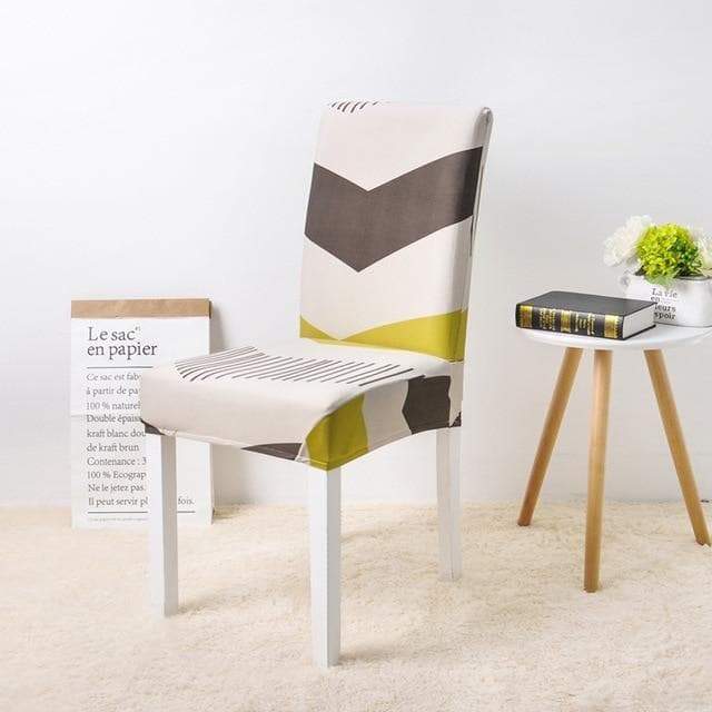 Beige Stoltrekk Med Striper