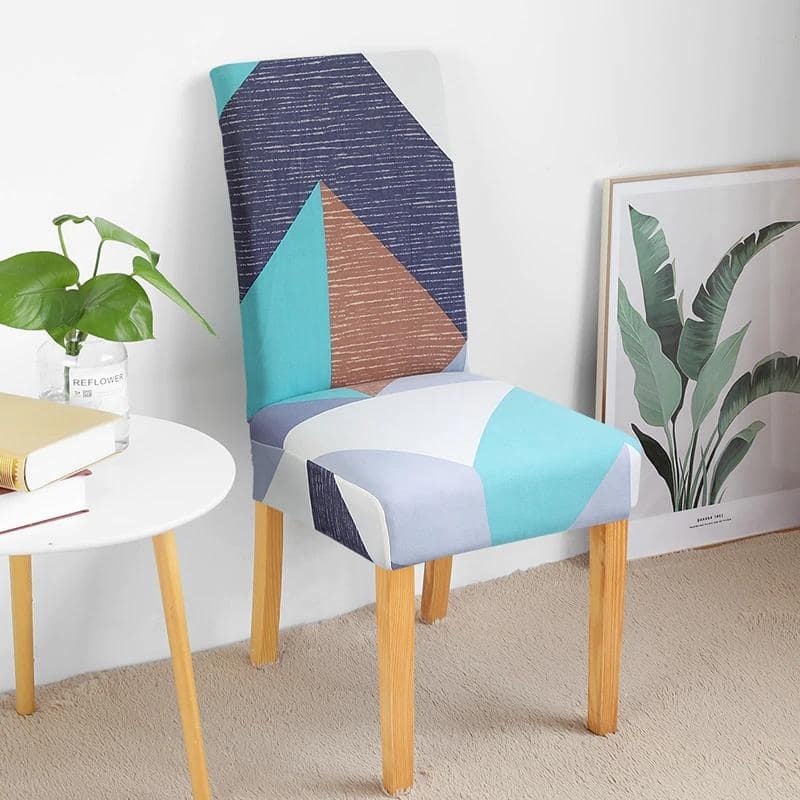 Blå, Turkis, Grå Og Hvit Stoltrekk