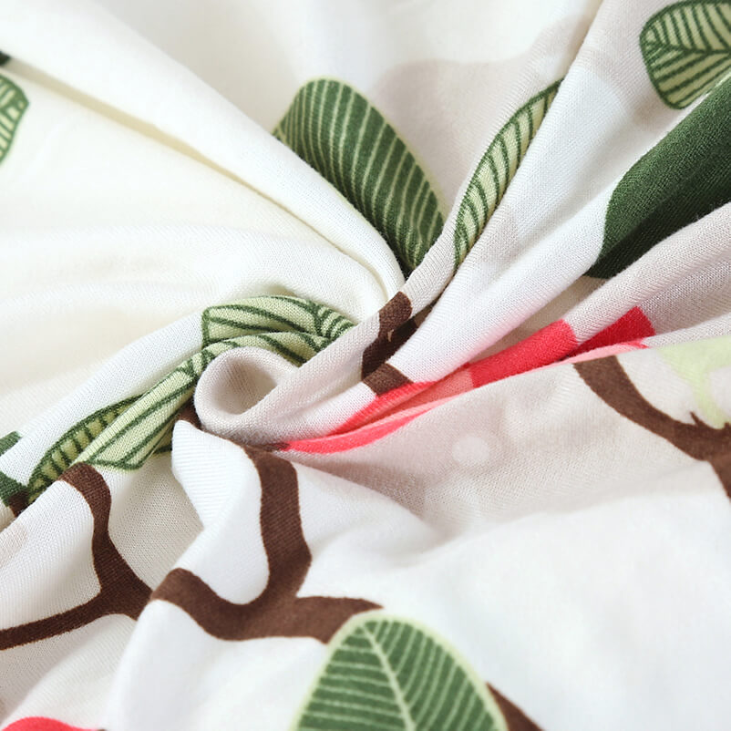 Blomstret Stoltrekk (Grønn-Rosa)