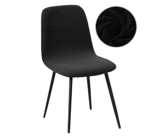 Svart Jacquard Stoltrekk