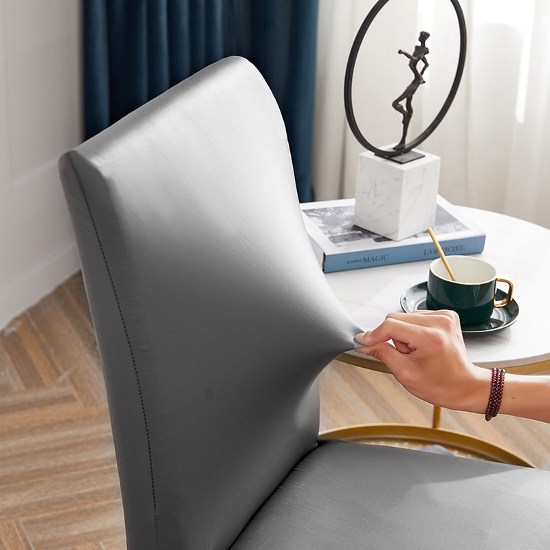 Antrasittgrå Stoltrekk I Kunstskinn