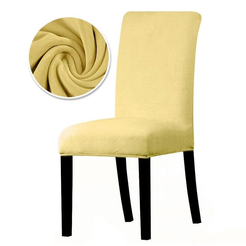 Gult Velvet Stoltrekk