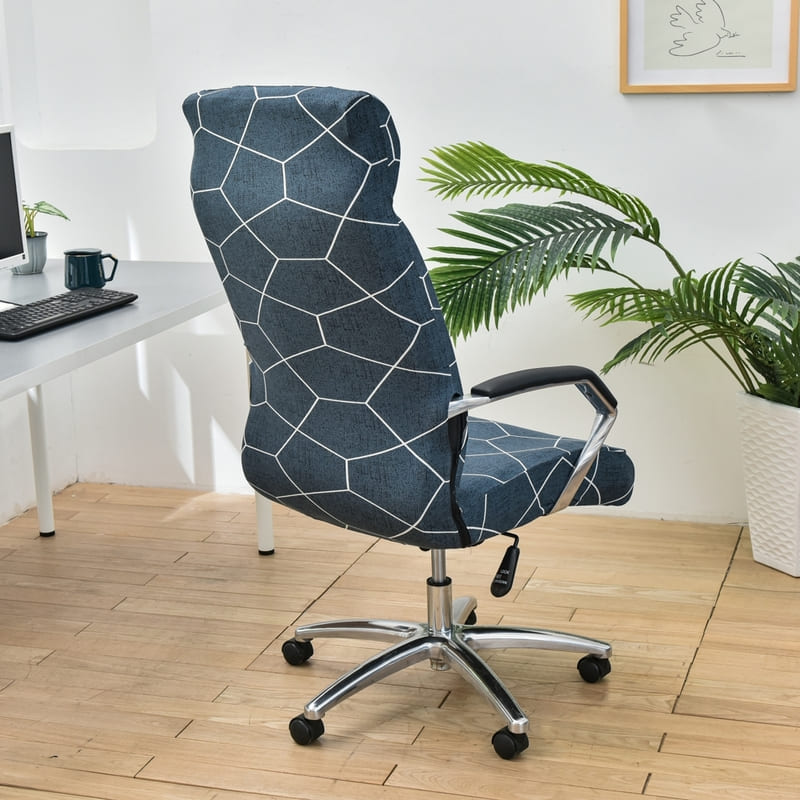 Bensinblått Kontorstoltrekk