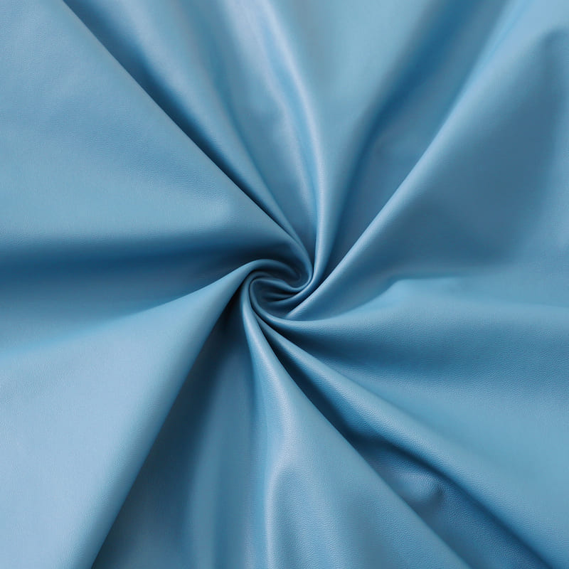 Sky Blue Leather Kontorstoltrekk