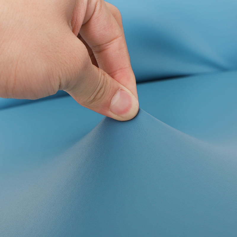 Sky Blue Leather Kontorstoltrekk