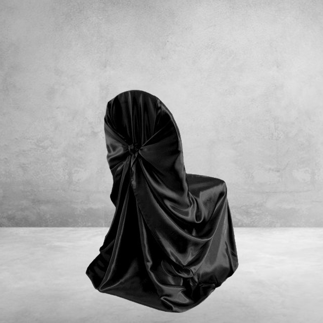 Bryllupsstoltrekk I Svart Sateng